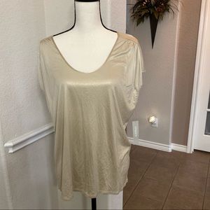 New Chico’s gold off the shoulder top